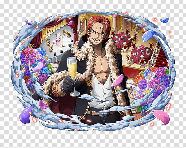 Akagami Shanks One of Four Yonko transparent background PNG clipart