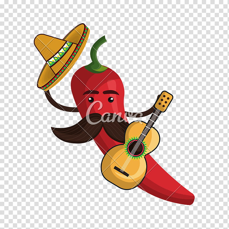 Guitar, Mexican Cuisine, Chili Pepper, Chili Con Carne, Drawing, Peppers, Musical Instrument, Cartoon transparent background PNG clipart