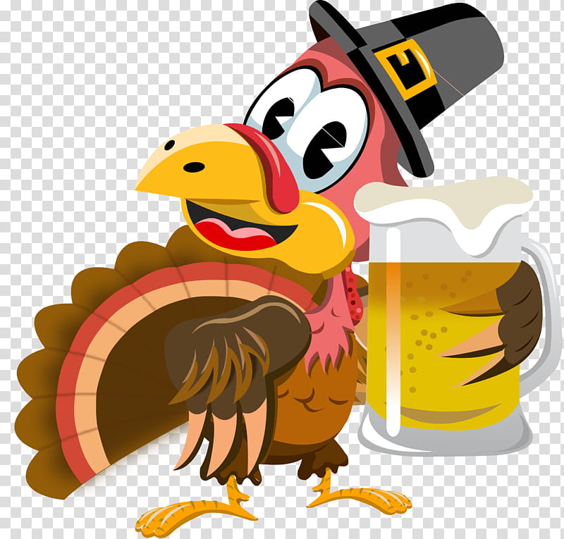 Turkey Thanksgiving, Beer, Turkey Meat, Brewery, Brewing, Beer Glasses, Beer Stein, Beer Garden transparent background PNG clipart