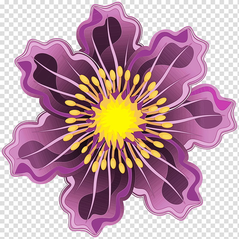 purple flower violet petal plant, Watercolor, Paint, Wet Ink, Passion Flower, Flowering Plant, Passion Flower Family transparent background PNG clipart