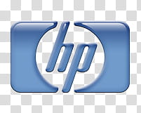 Aqua HP Logo Dock Icon, HP_Logo, HP logo transparent background PNG clipart