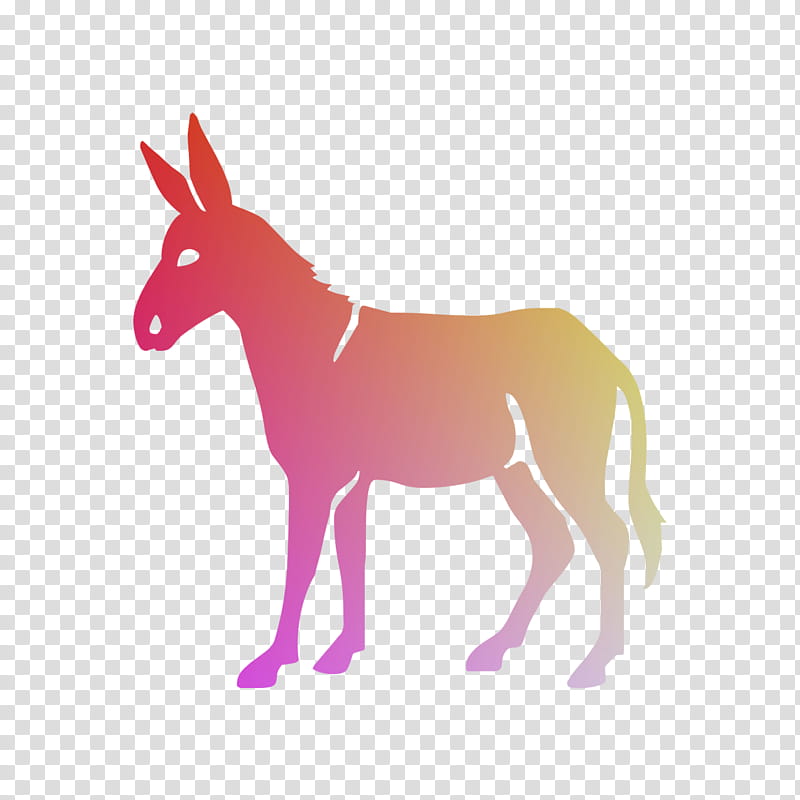 Animal, Donkey, Mule, Silhouette, Drawing, Burro, Animal Figure, Mane transparent background PNG clipart