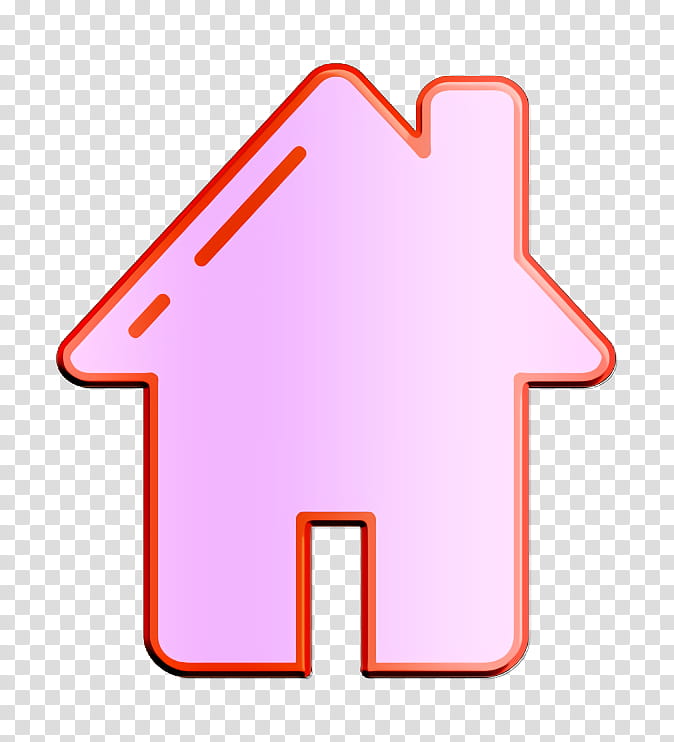 facebook icon home icon home page icon, House Icon, Red, Line, Material Property, Sign, Signage transparent background PNG clipart