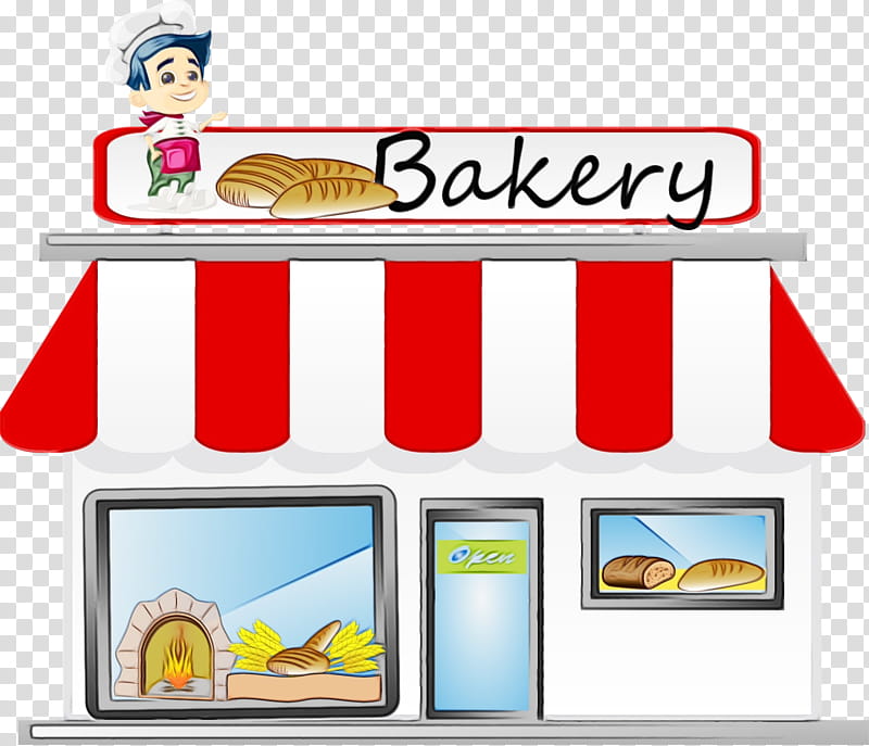 display advertising rectangle fast food restaurant, Watercolor, Paint, Wet Ink transparent background PNG clipart