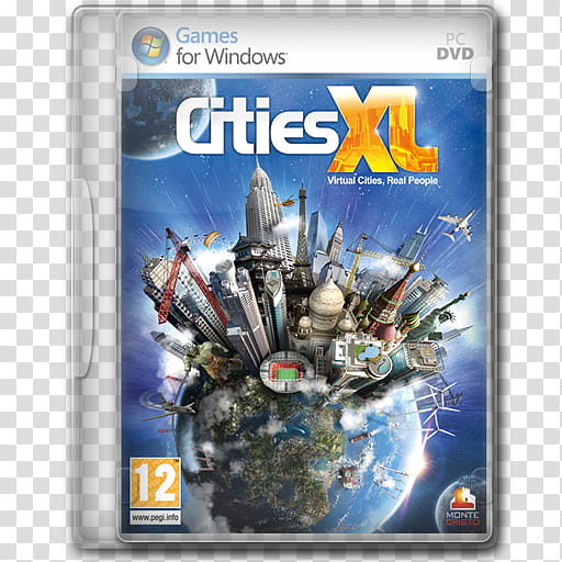 Game Icons , Cities-XL (EU), Cities XL PC DVD case transparent background PNG clipart