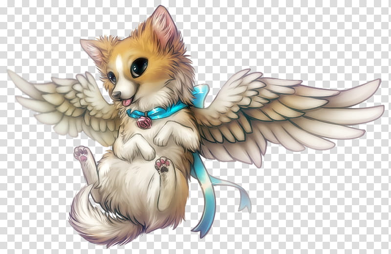 Fofurinhas em para usar em logotipos, white and brown dog with wings graphic illustration transparent background PNG clipart