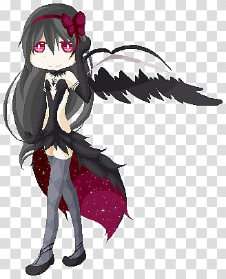 Pixel Akuma Homura transparent background PNG clipart