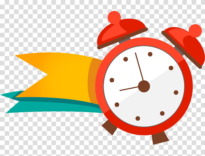 Clock, Alarm Clocks, Preschool, Talking Clock, Red, Orange, Line transparent background PNG clipart