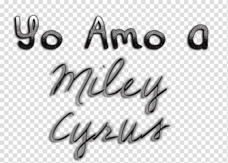 Yo Amo A Miley Cyrus Texto transparent background PNG clipart
