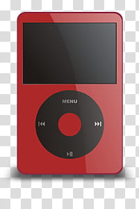 ipod dock icons various color, ipod-red, red MP player illustration transparent background PNG clipart