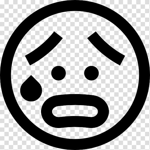 smiley worried look clipart