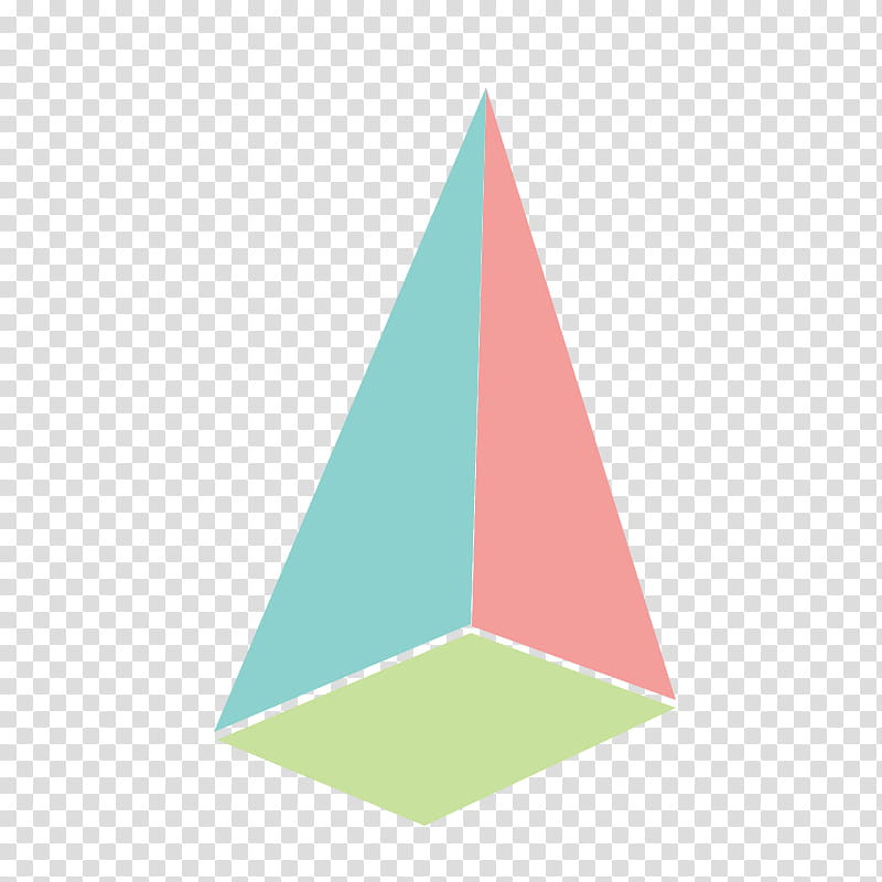 Memphis, teal and pink triangle transparent background PNG clipart