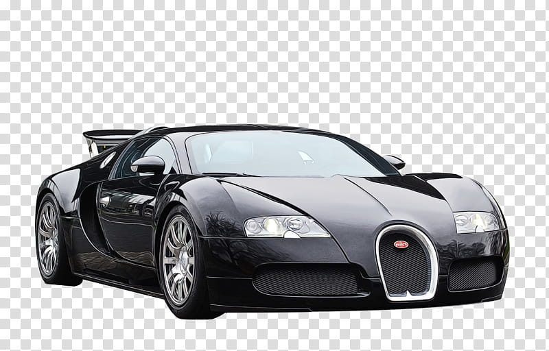 land vehicle vehicle car bugatti veyron supercar, Watercolor, Paint, Wet Ink, Automotive Design, Sports Car, Model Car, Automotive Lighting transparent background PNG clipart