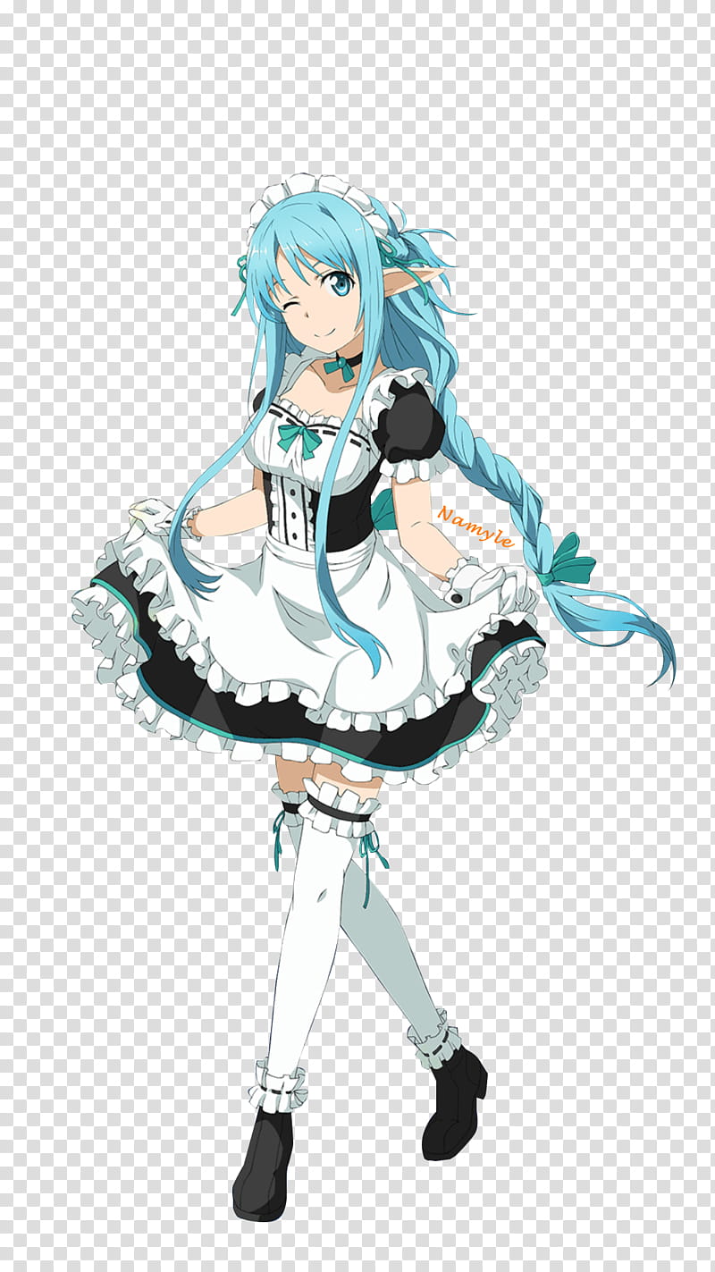 Asuna Yuuki Render transparent background PNG clipart