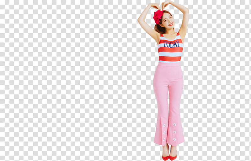 RED VELVET SUMMER MAGIC PART , woman wearing pink pants transparent background PNG clipart
