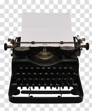 AESTHETIC GRUNGE, black typewriter transparent background PNG clipart