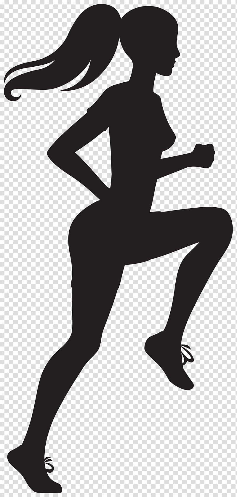 Girl, Silhouette, Woman, Wall Decal, Running, Sports, Sticker, Leg transparent background PNG clipart
