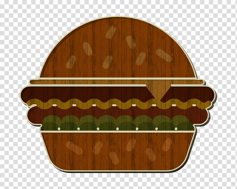 Hamburguer icon Food icon Gastronomy Set icon, Brown transparent background PNG clipart