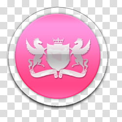 pretty pink icons, , pink horse coat of arms transparent background PNG clipart