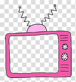 Grunge Devices s, pink TV illustration transparent background PNG clipart