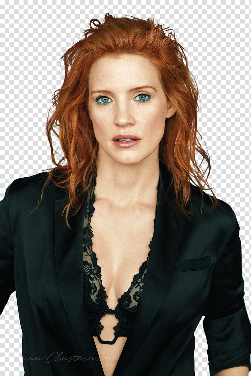 Jessica Chastain, JCN-Grazia_ transparent background PNG clipart