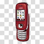 Mobile phones icons , KLKLIU, red slide phone transparent background PNG clipart