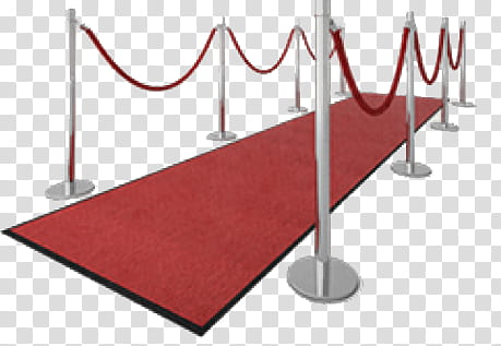 Movie, red carpet and gray stanchions transparent background PNG clipart