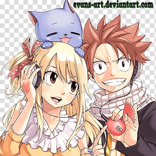 Natsu x Lucy Render transparent background PNG clipart