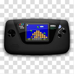 Game Gear, black Sega Game Gear game pad transparent background PNG clipart