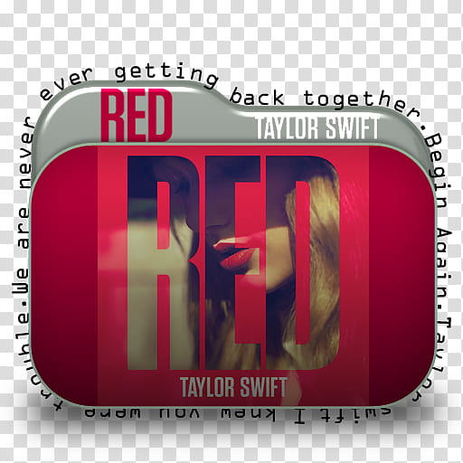 Taylor Swift Red Folder Icon , Taylor Swift transparent background PNG clipart