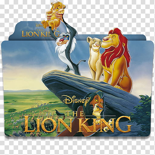 Disney Movies Folder Icon Collection Part , The Lion King () v transparent background PNG clipart