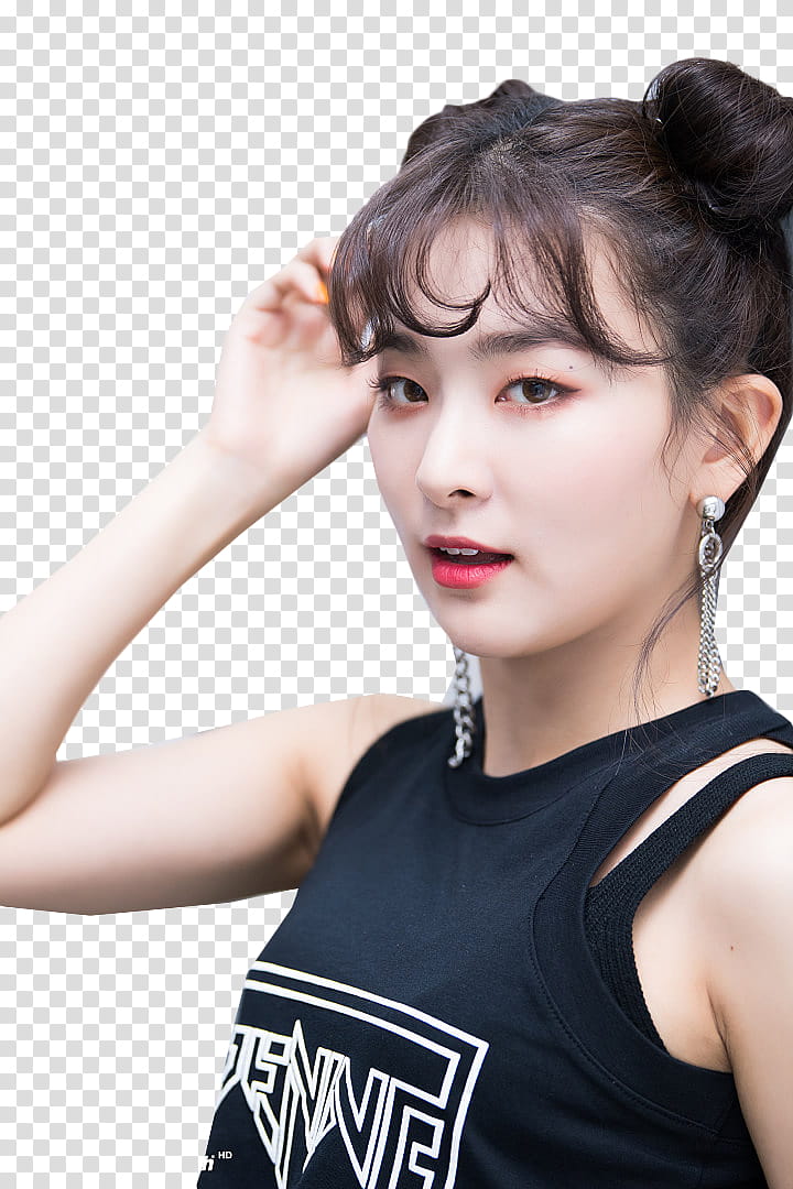Seulgi Red Velvet NAVER, women's black tank top transparent background PNG clipart