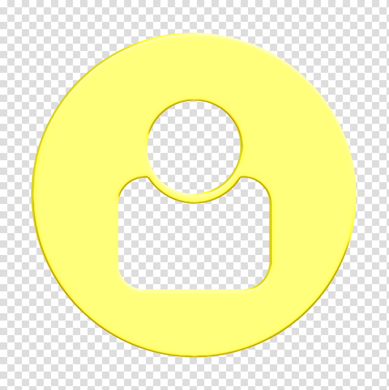 avatar icon human icon male icon, Profile Icon, User Icon, Yellow, Circle, Symbol, Number, Smile transparent background PNG clipart