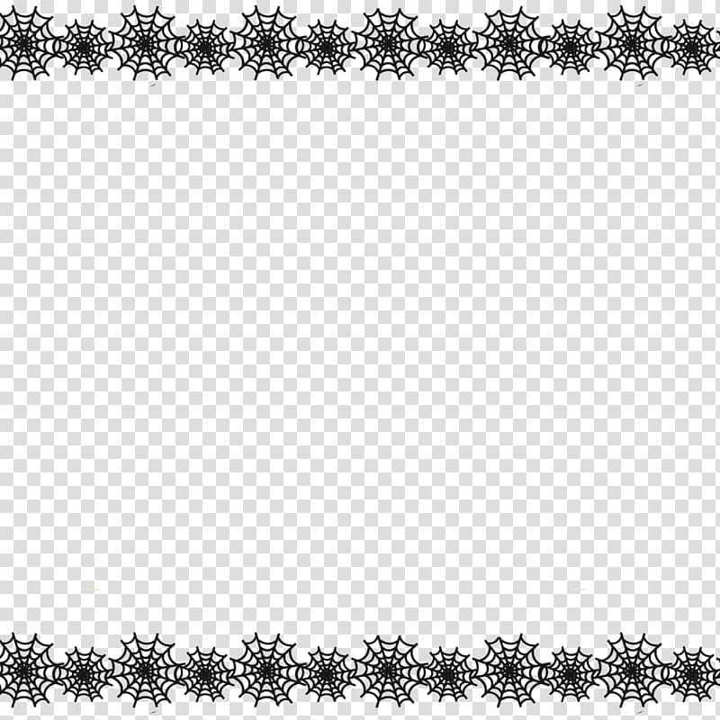 Halloween S, spider web borderline transparent background PNG clipart