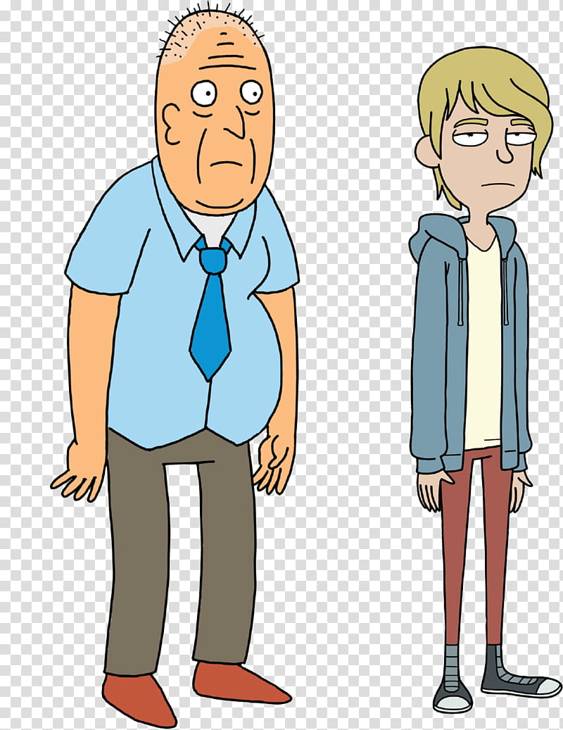 Rick and Morty HQ Resource , two boy and adult man cartoon characters transparent background PNG clipart