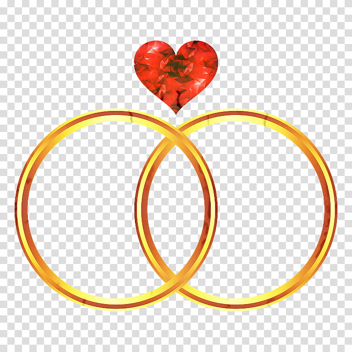 Marriage Heart, Ring, Engagement, Wedding Ring, Logo, Gold, Orange transparent background PNG clipart