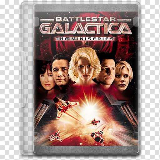 Battlestar Galactica Icon , Battlestar Galactica Miniseries, Battlestar Galactica DVD case transparent background PNG clipart