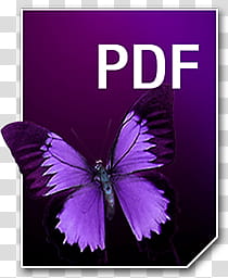 Adobe Neue Icons, PDF__, purple PDF icon transparent background PNG clipart