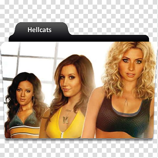 More TV Show folder icons, hellcats, Hellcats characters-printed folder illustration transparent background PNG clipart