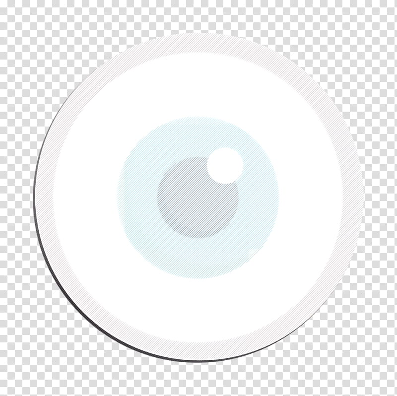 Eye icon Basic Flat Icons icon, White, Circle, Logo transparent background PNG clipart