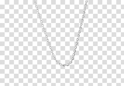 silver-colored chain necklace transparent background PNG clipart