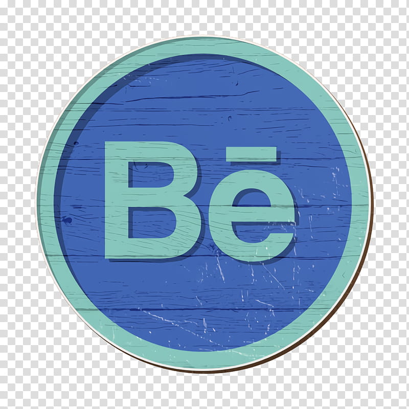 behance icon, Blue, Turquoise, Aqua, Text, Electric Blue, Circle, Number, Logo, Oval transparent background PNG clipart