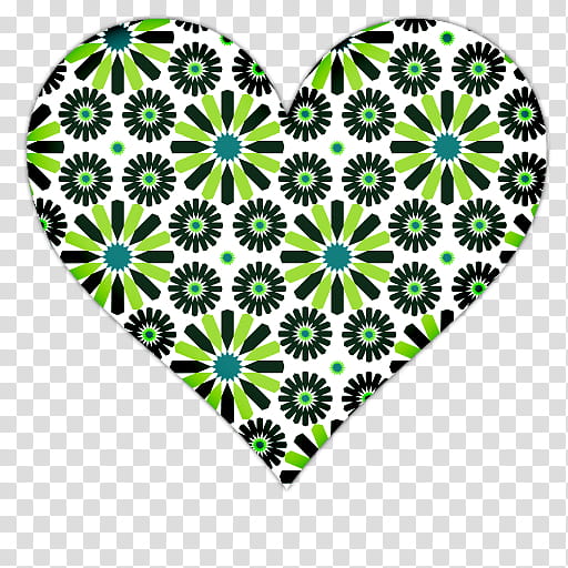 Heart Icons, white, black, and green heart illustration transparent background PNG clipart