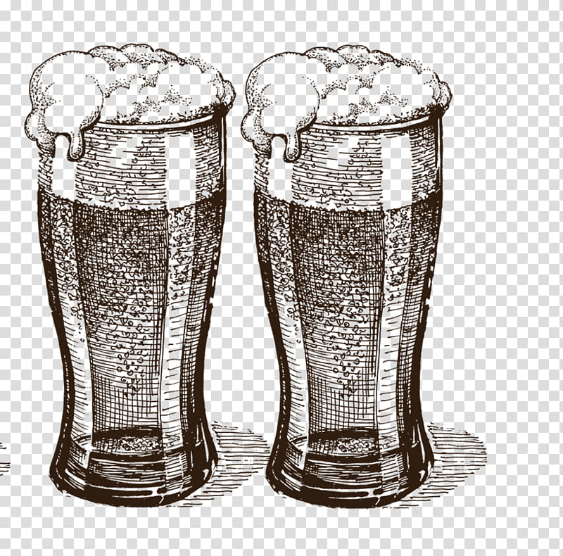 beer glass drawing