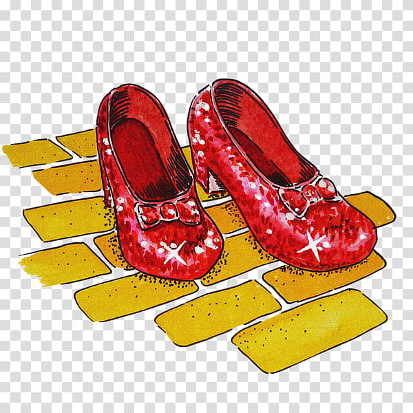 Painting, Dorothy Gale, Slipper, Wonderful Wizard Of Oz, Ruby Slippers, Shoe, United States Of America, Footwear transparent background PNG clipart