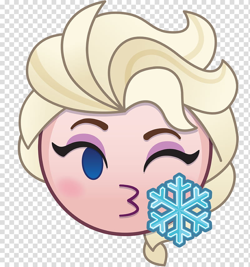 Disney Frozen Queen Elsa emoji transparent background PNG clipart