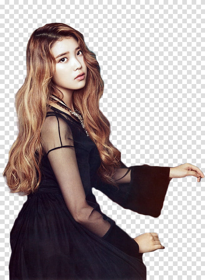 IU LeeJiEun render transparent background PNG clipart