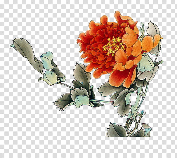 Bouquet Of Flowers, Birdandflower Painting, Gongbi, Chinese Painting, Peony, Moutan Peony, Daozhong Wang, Cut Flowers transparent background PNG clipart