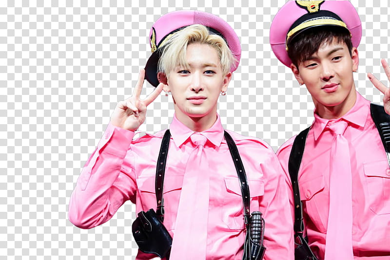 Wonho X Shownu transparent background PNG clipart