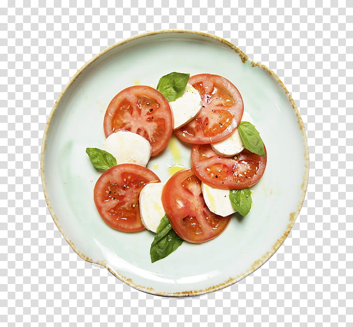 Tomato, Caprese Salad, Vegetarian Cuisine, Plate, Recipe, Hors Doeuvre, Vegetable, Garnish transparent background PNG clipart